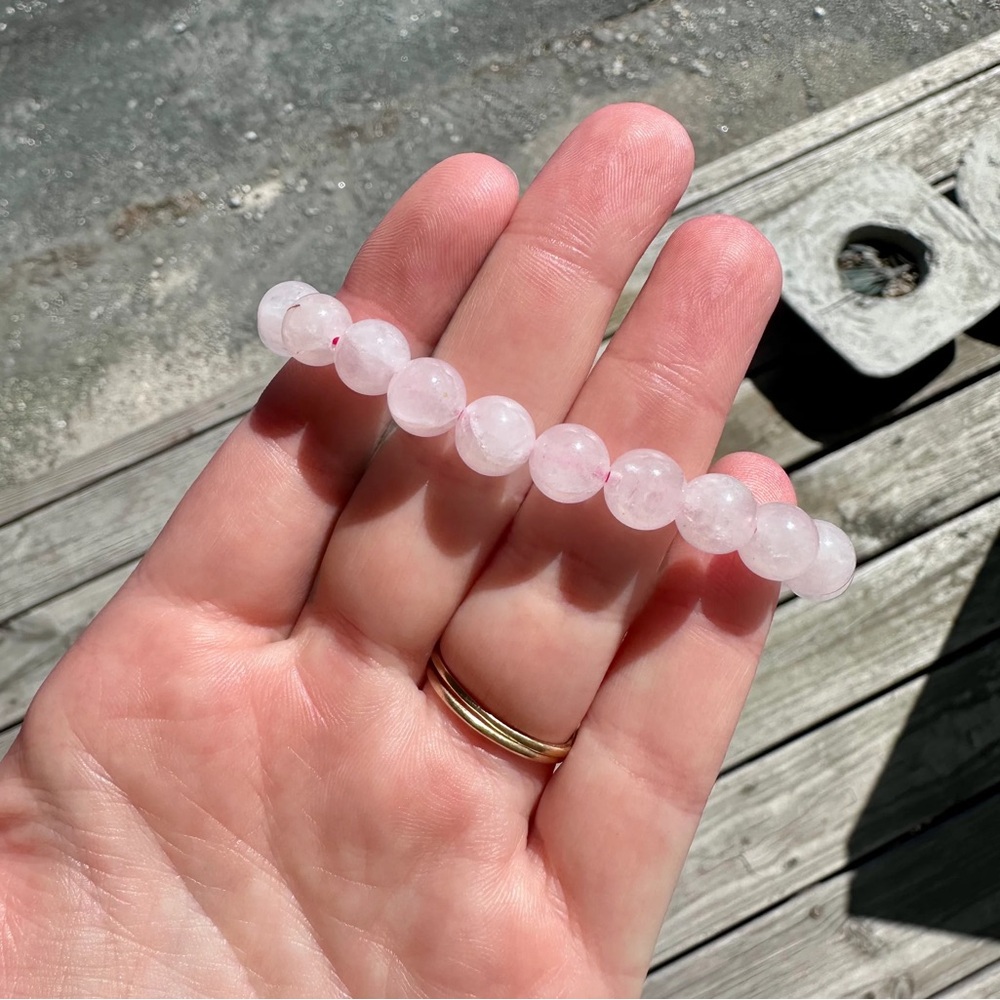 Rose Quartz Beaded Bracelet